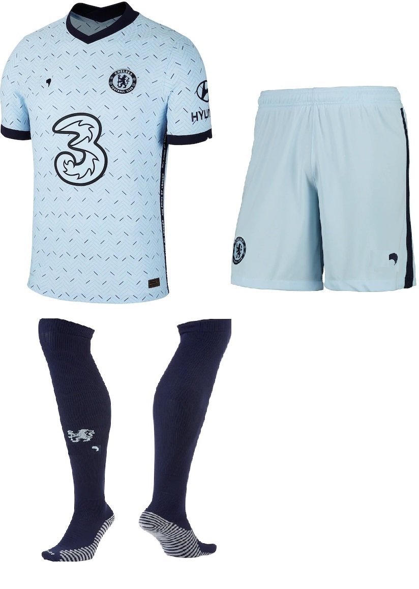 Kit adulto Chelsea 2020 2021 II Away jogador